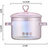 Panela Caçarola de Vidro Coração 1,5 Litros - 6