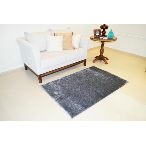 Passadeira Life Confort Shaggy 50mm Black & White 066x120 cm