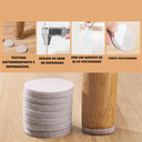 Ver imagem 5 de 16 Feltro Kit Protetor Adesivo Pé Sofá Cadeira Mesa Proteção