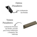 Ver imagem 4 de Kit 20 Puxadores de Móveis Wave Cava 30cm em Alumínio - Champanhe