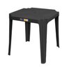 Conjunto de Mesa 4 Cadeiras Plástico Preto CestaPlus - 1