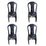 Conjunto de Mesa 4 Cadeiras Plástico Preto CestaPlus - 2