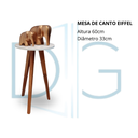Ver imagem 7 de Mesa de Canto de Sala e Apoio Lateral Eiffel Branca - Demoglass