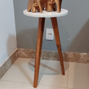 Ver imagem 4 de Mesa de Canto de Sala e Apoio Lateral Eiffel Branca - Demoglass