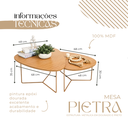 Ver imagem 6 de Conjunto de Mesa de Centro Industrial Orgânica de Metal Dourado Pietra