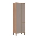 Ver imagem 1 de Armário Torre Luciane Yara Despenseiro 3 Portas 70Cm Vanilla