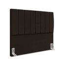 Ver imagem 2 de Cabeceira Estofada Casal Carla 140cm Suede Marrom