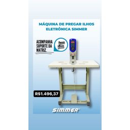 Maquina para Pregar Ilhós e Botões de Pressão Metálicos - 2