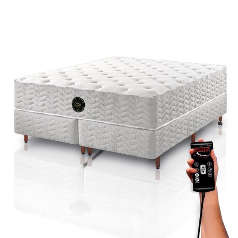 Colchão Queen Latex Foam de látex Híbrido Firme - BOX E KIT SPA - 158x198cm