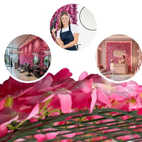 11 Painel de Flores Artificiais 60x40 para Decoração de Jardim Vertical e Salas