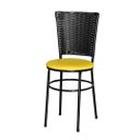 Ver imagem 2 de 2 Cadeiras para Mesa Preta Hawai Preto:amarelo