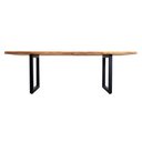 Ver imagem 4 de Mesa de Jantar Gourmet 6 Pessoas 230cm x 115cm Madeira Natural Maciça Cor:Madeira Natural