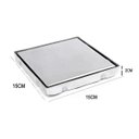 Ver imagem 4 de Ralo Oculto Invisivel 15x15 Aço Inox Anti Odor Kit 12 Uni Cozinha Lavanderia Casa Banheiro Lavabo Li