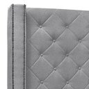 Ver imagem 5 de Cabeceira Casal King Cama Box 195cm Louise S06 Linho Cinza - Mpozenato