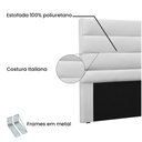 Ver imagem 4 de Cabeceira La Italiana para Cama Box Solteiro 90 Cm Corino Branco - D’Rossi