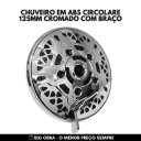 Ver imagem 3 de Chuveiro em Abs Circolare 125mm Cromado com Braço Big Obra