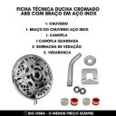 Ver imagem 7 de Chuveiro em ABS Circolare 125mm Cromado com Braço Big Obra