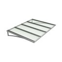Ver imagem 1 de Toldo Fixo Policarbonato Alveolar Cristal - 1,50m X 1,20m - Estrutura Branca