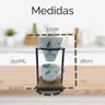 Kit Coador Porcelana C/ Suporte Ferro e Caneca 250ml - Lavanda - 2