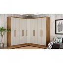 Ver imagem 1 de Modulado Closet Completo 9 Portas 6 Gavetas - Linea-cumaru-fendi - Móveis Novo Horizonte