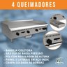 Chapa para Lanches Prime 19mm 120cm Glp 4 Queimadores Pcm120g-me com Cavalete - Venâncio - 5