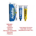 Ver imagem 2 de Cola Adesivo Araldite Profissional Epóxi 24h 234g Tekbond:234g