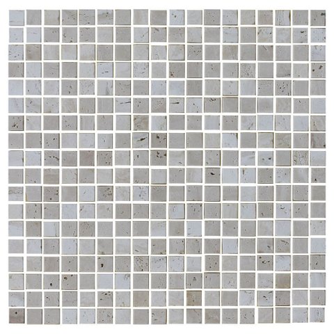 Pastilha de Pedra Natural Travertino 1,5x1,5 Placa 30x30cm - 1314004006