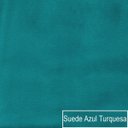 Ver imagem 7 de Kit Diva Recamier Diana 140cm Lado Direito e 02 Poltronas Classic Suede Azul Turquesa - ADJ Decor
