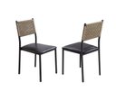 Ver imagem 6 de Cojunto Sala de Jantar Bali 1200x900 c/4 Cad 3500 - Corino Preto/Náutica Bege Tampo BP Proa
