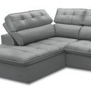 Ver imagem 6 de Sofá 4 Lugares Retrátil Reclinável Chaise Esquerdo 288cm Solin F04 Veludo Cinza - Lyam Decor