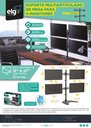 Ver imagem 4 de Suporte Ergonômico Articulado de Mesa para 4 Monitores, Elg, T160nd4, 15"-27", Altura Ajustável