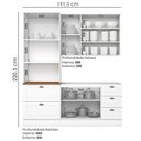 Ver imagem 4 de Cozinha Modulada 3 Pecas 120cm Ce759 Americana Branco Nature Henn