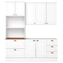 Ver imagem 1 de Cozinha Modulada 3 Pecas 120cm Ce759 Americana Branco Nature Henn