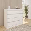 Ver imagem 2 de Cômoda com 4 Gavetas 91cm Multimóveis CR35475 Neve