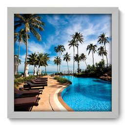 Quadro com Moldura - 33x33 - Hotel - N1159 - 1