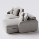 Ver mais imagens de Sofá Denver 1,94m em Linho Safira Off White - Home Mobily