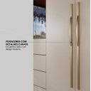 Ver imagem 3 de Guarda-roupa Casal 6 Portas 4 Gavetas Casal Giardino Amêndola Touch/nude Prime