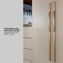 Ver imagem 3 de Guarda-roupa Casal 6 Portas 4 Gavetas Casal Giardino Amêndola Touch/nude Prime