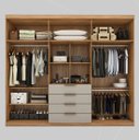 Ver imagem 7 de Guarda-roupa Casal 6 Portas 4 Gavetas Casal Giardino Amêndola Touch/nude Prime