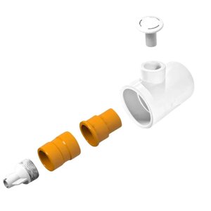 Canhão e Válvula de Hidromassagem para Piscina de Alvenaria, Vinil e Fibra Completo 50mm
