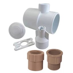 Canhão e Válvula de Hidromassagem para Piscina de Alvenaria, Vinil e Fibra Completo 50mm - 2