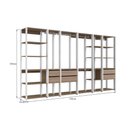 Ver imagem 6 de Guarda Roupa Modulado Closet com 6 Gavetas MDP Branco-Madeirado Multimóveis 320cm