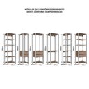 Ver imagem 3 de Guarda Roupa Modulado Closet com 6 Gavetas MDP Branco-Madeirado Multimóveis 320cm