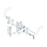 Fechadura de Acessibilidade Externa Roseta Redonda Inox Escovado 55mm Soprano - 2