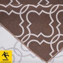 Ver imagem 2 de Tapete Passadeira Antiderrapante Dakar Marrom 45x140cm Fastlar
