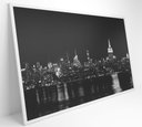 Ver imagem 2 de Quadro Rio Hudson Preto e Branco - 120x80 Cm - Adesivo Fotográfico