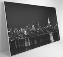 Ver imagem 4 de Quadro Rio Hudson Preto e Branco - 120x80 Cm - Adesivo Fotográfico