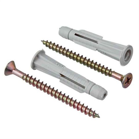 Bucha MU Dry Wall para Bloco Oco 8mm Parafuso Chato PT 50 Peças - BUO867 - FOXMIX