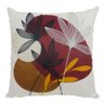 Capa de Almofada Prado em Suede Tons de Vinho 45x45cm Tecido Estampa:flores;enchimento:somente Capa - 1