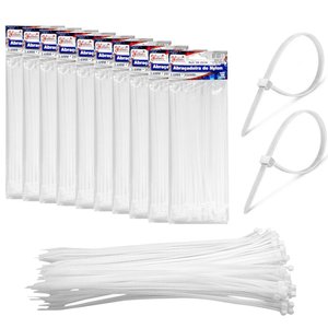 1000 Enforca Gato Fita Lacre de Nylon 2.5x150mm Cinta Preta 15cm Revenda